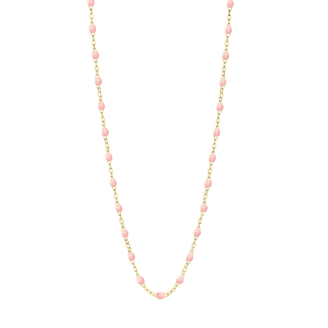 Classic Gigi Baby Pink Resin Necklace