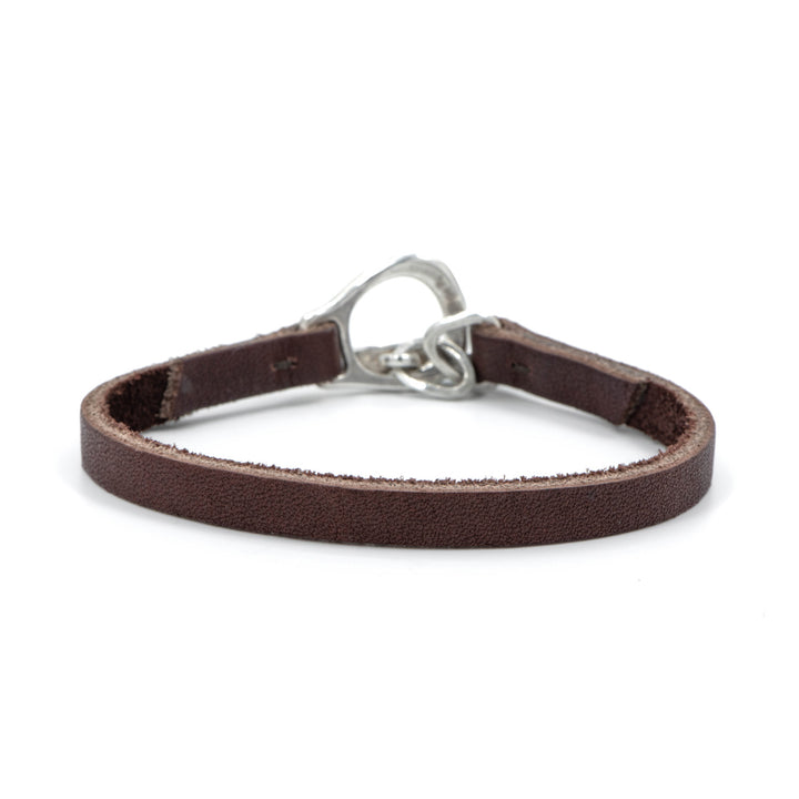 CC Rider Brown Leather Bracelet