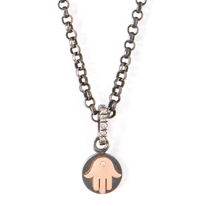 Rose Gold Hamsa Pendant