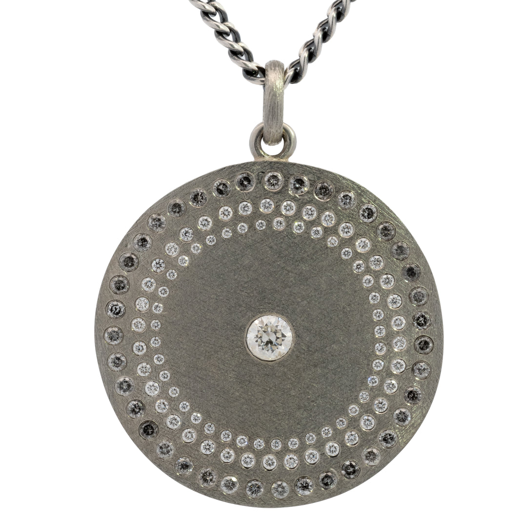 Trunk Show Ronde Large Triple Halo Diamond Pendant
