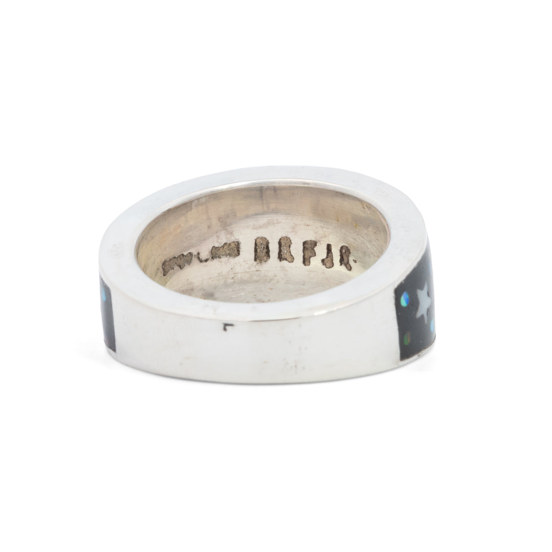 Galaxy Wide Inlay Ring