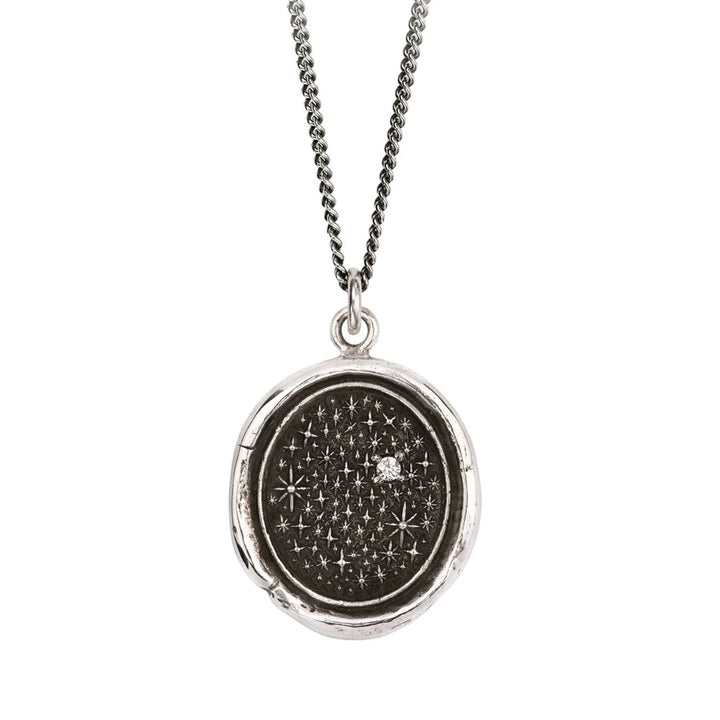 "We Are Stardust" Diamond Talisman Necklace