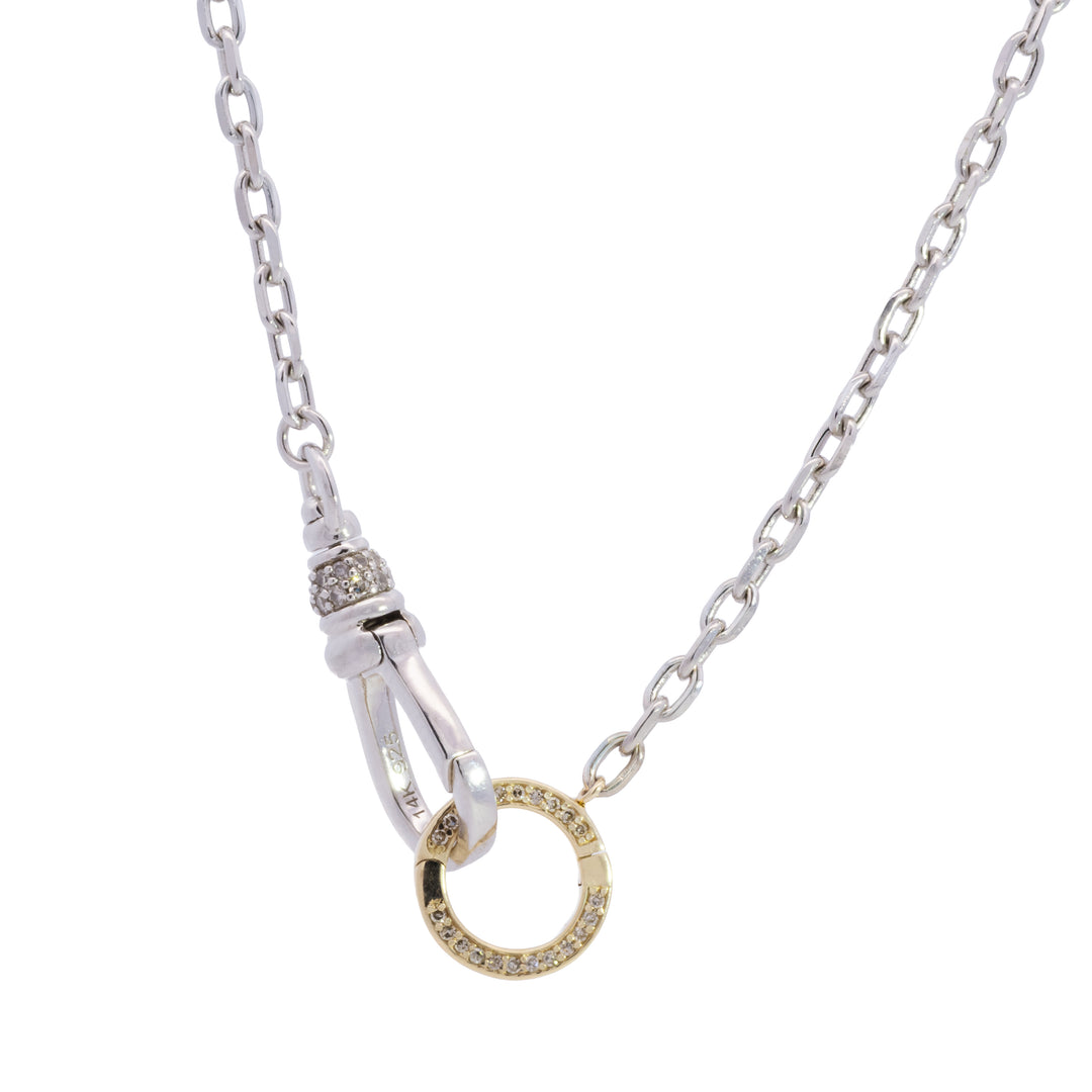 Two Tone Swivel Clasp Necklace