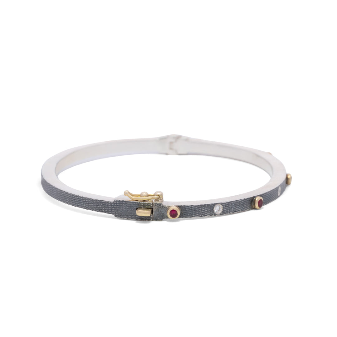 Trunk Show 2.5 mm Junia Ruby & Diamond Bracelet