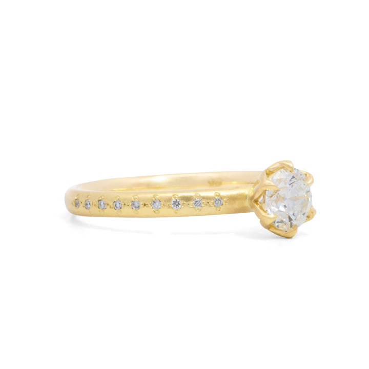 Honeycomb Round Brilliant Cut Diamond Ring