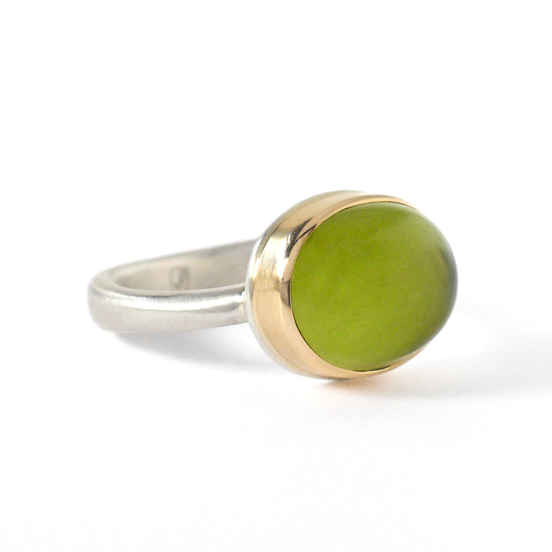 Oval Peridot Ring