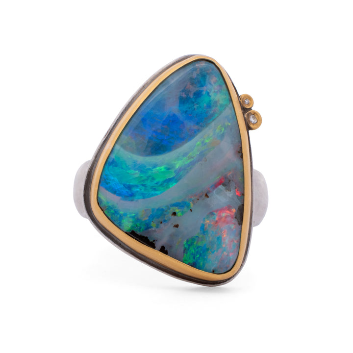 Boulder Opal Ring