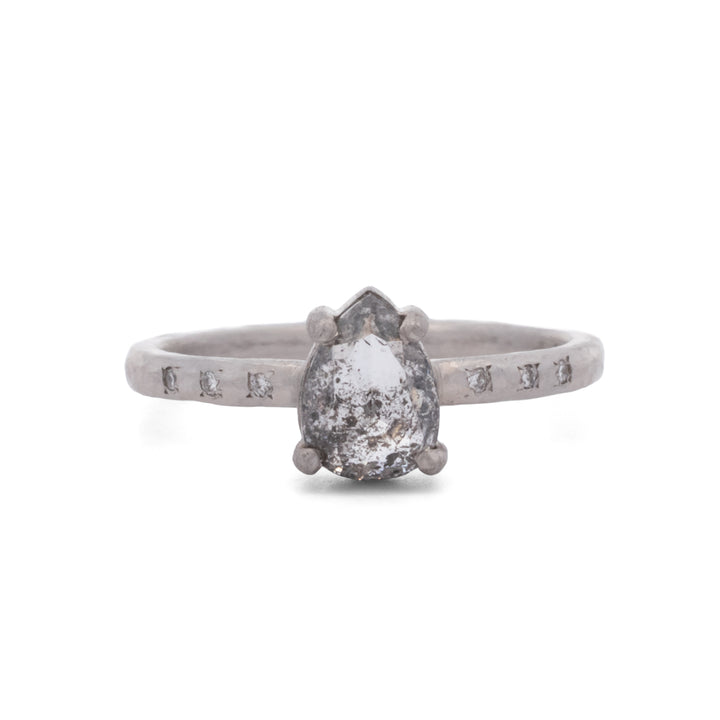 Salt & Pepper Diamond Ring