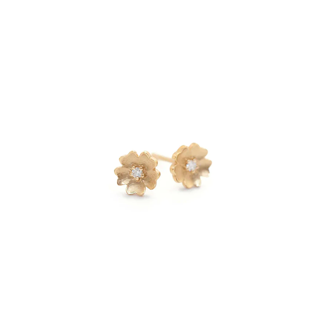 Buttercup Flower Post Earrings