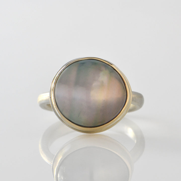 Oval Tahitian Pearl Ring