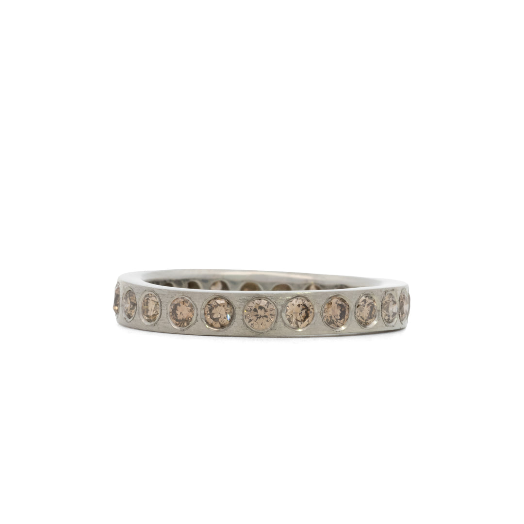 Trunk Show Adam 3 mm Champagne Diamond Ring