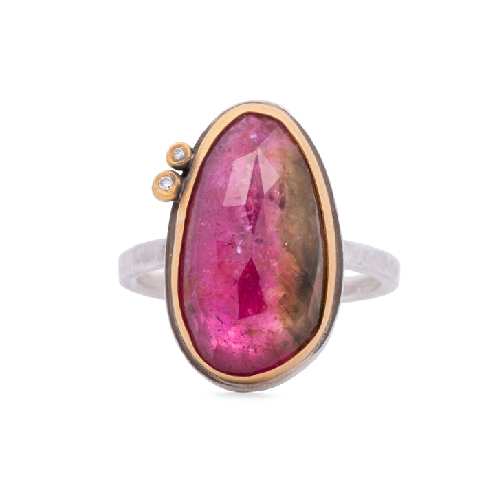 Watermelon Tourmaline Ring