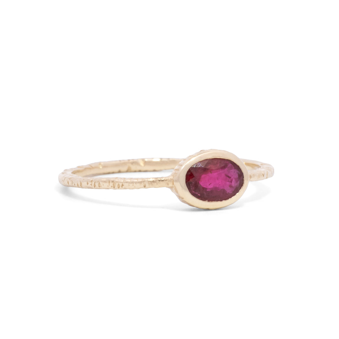Small Oval Ruby Ring