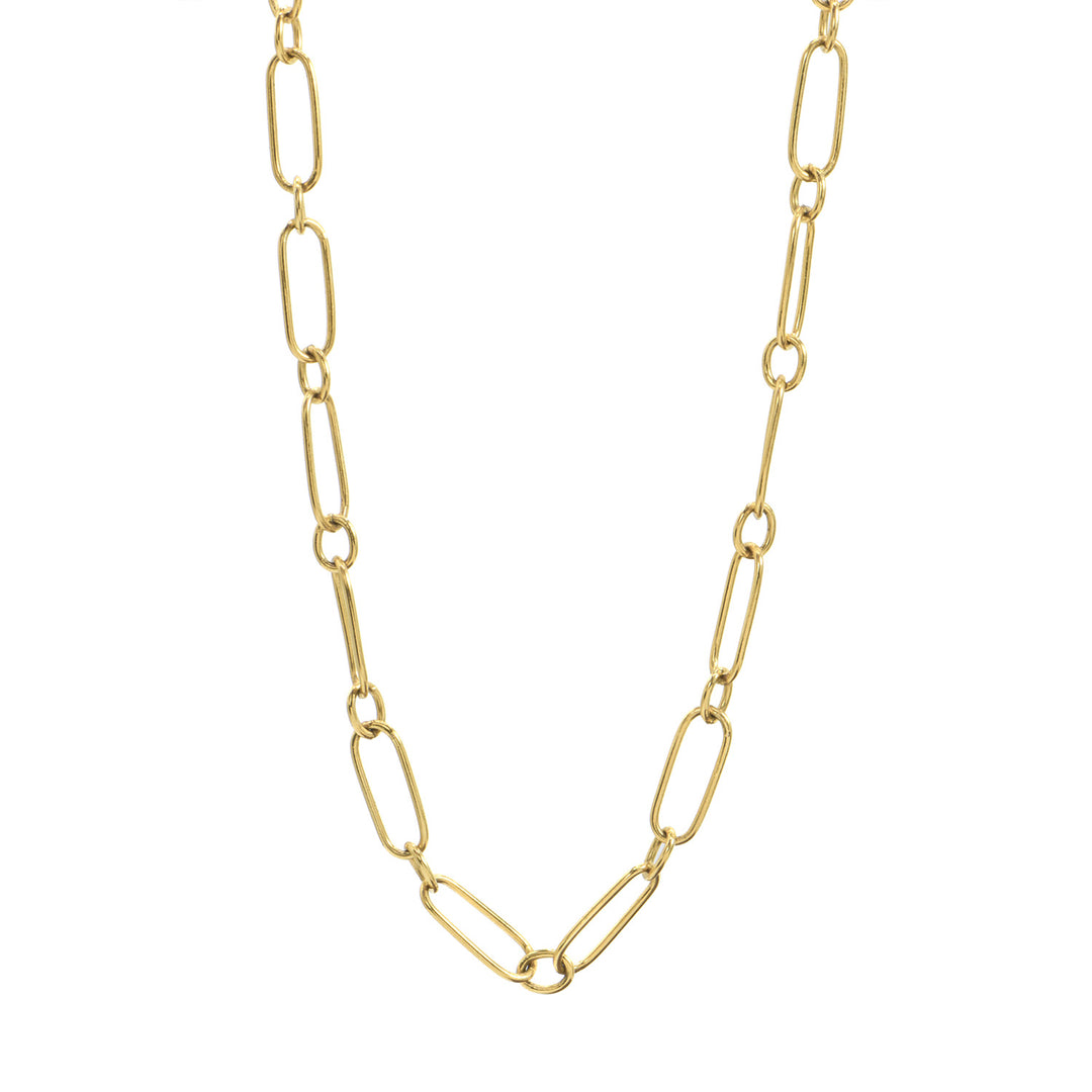 Gold Fill Oval Chain Necklace