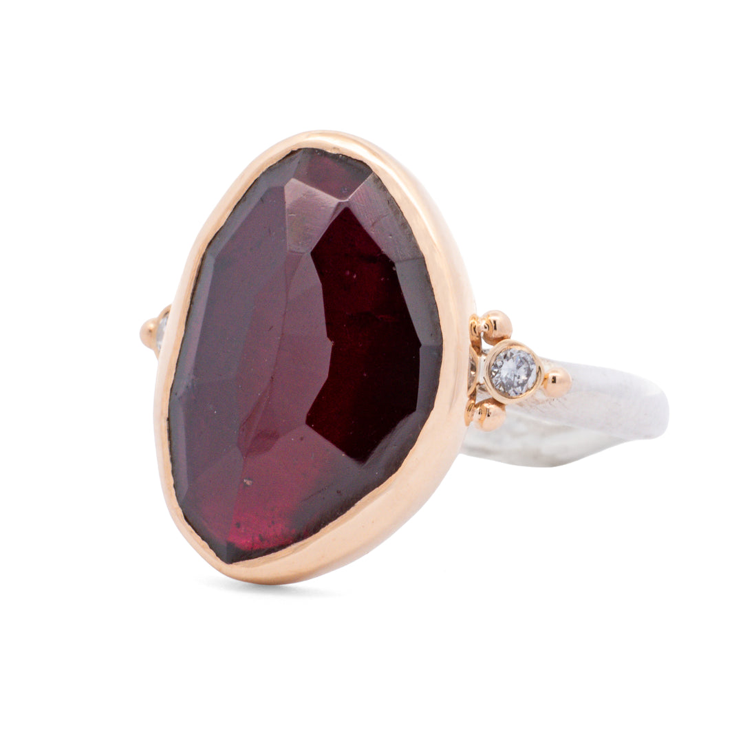 Rhodolite Garnet Ring