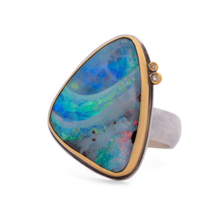 Boulder Opal Ring