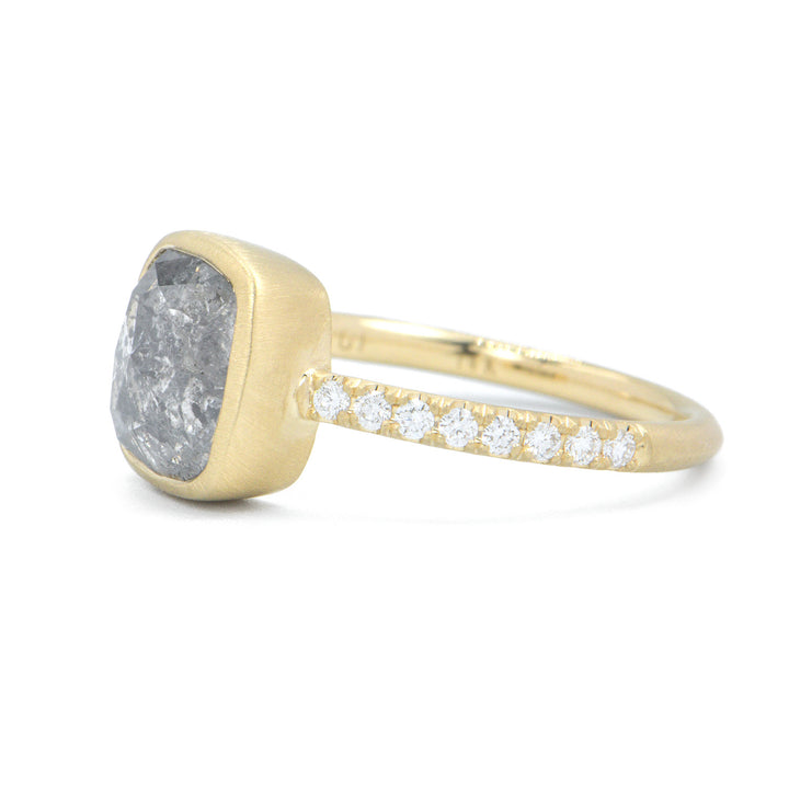 3.02ct Salt & Pepper Diamond Ring