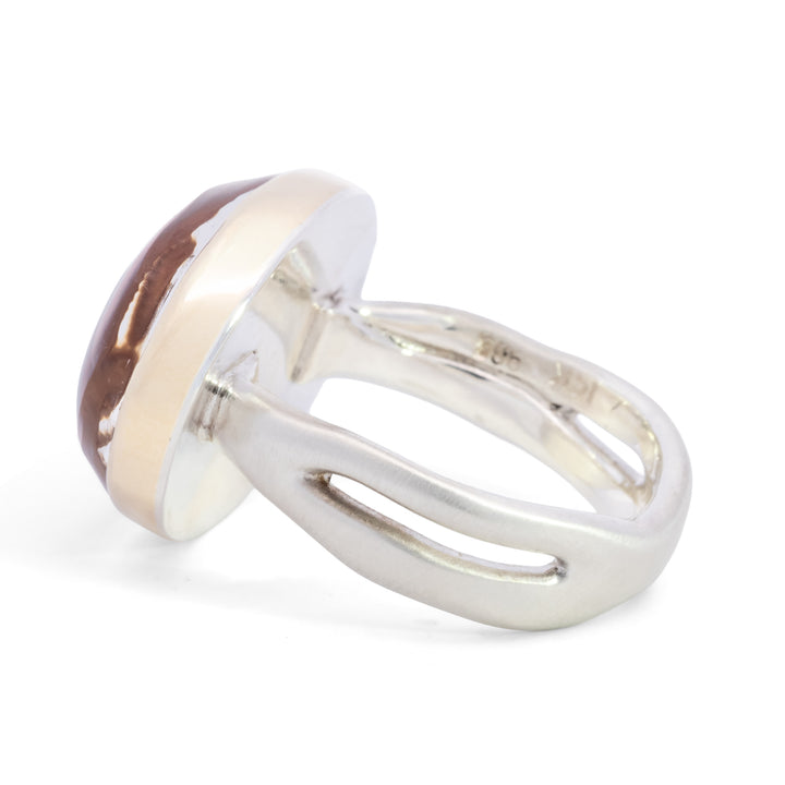 Oval Dendritic Agate Ring