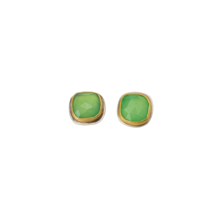 Chrysoprase Post Earrings