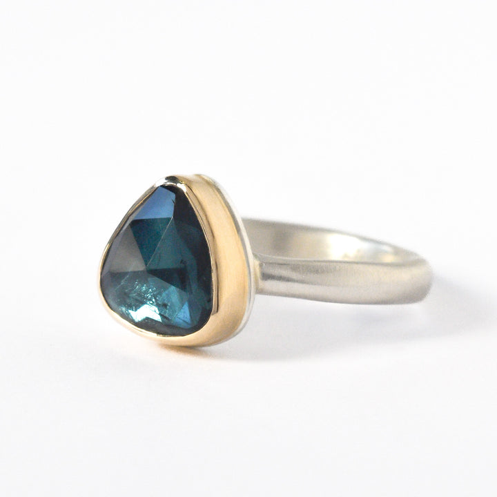 Rose Cut Indicolite Ring