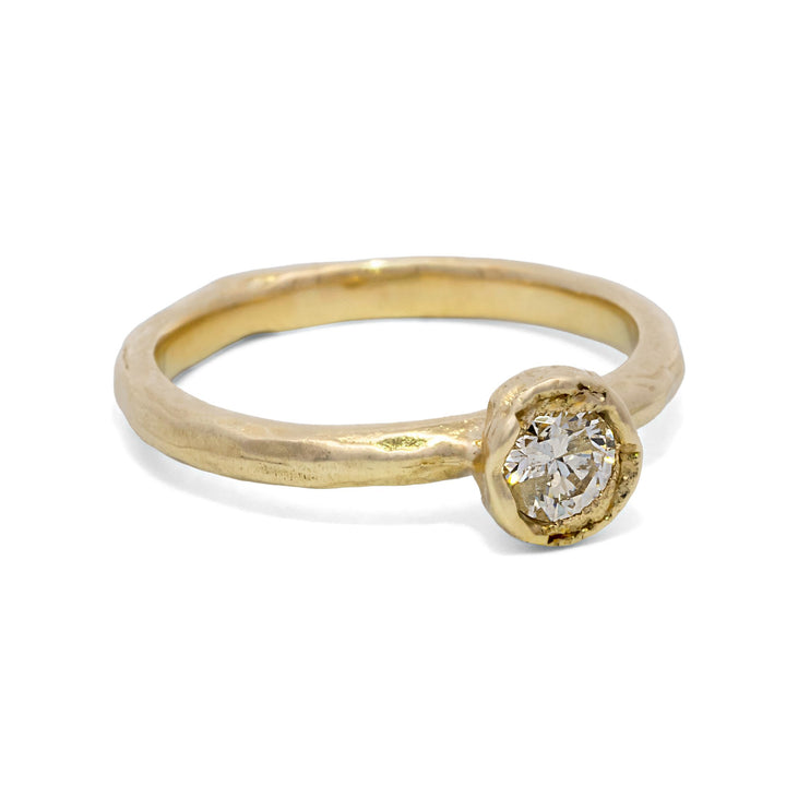 0.50 ct White Diamond Organic Ring