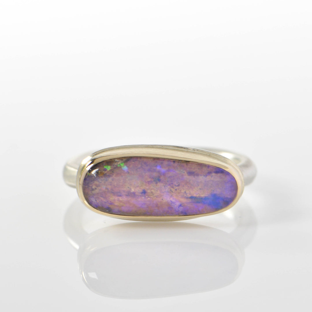 Small Boulder Opal Ring