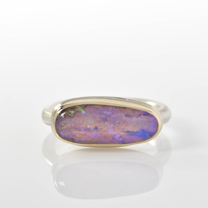 Small Boulder Opal Ring