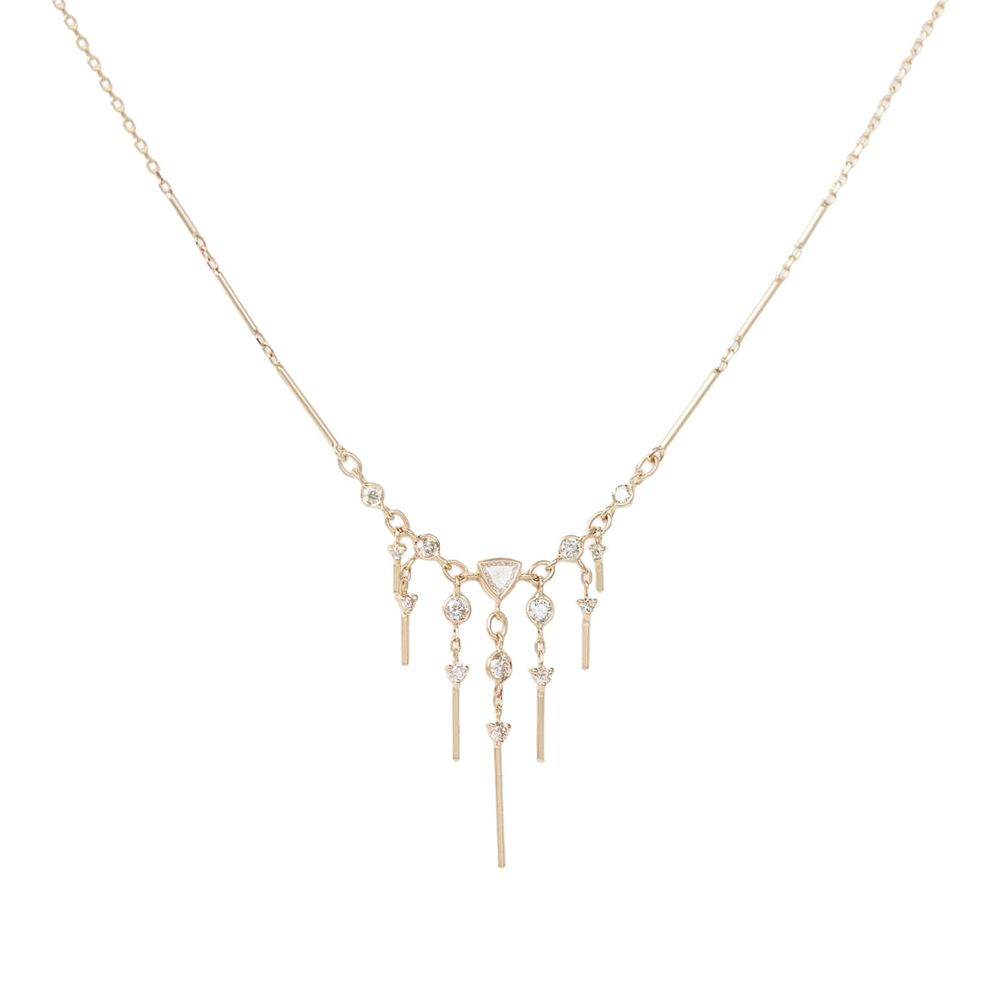Dream Maker Triangle & Dangling Diamonds Necklace