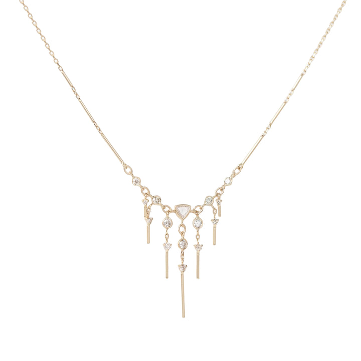 Dream Maker Triangle & Dangling Diamonds Necklace