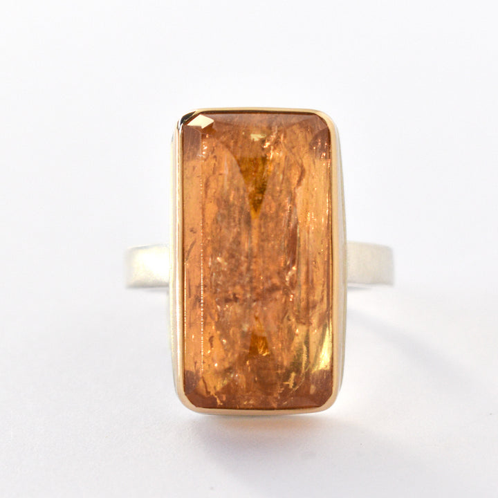 Inverted Imperial Topaz Ring