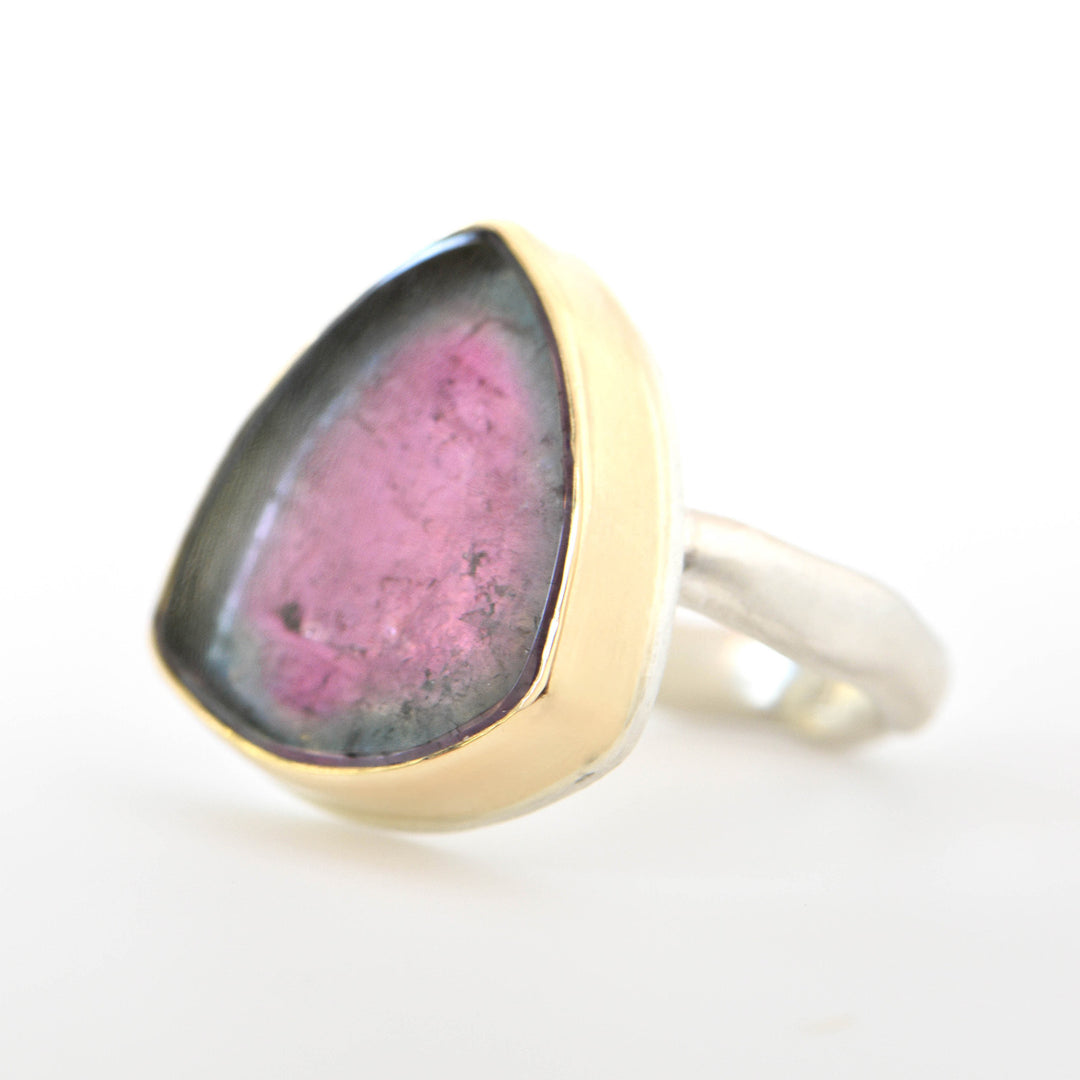 Watermelon Tourmaline Ring