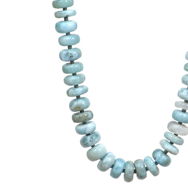 Chunky Larimar Bead Necklace