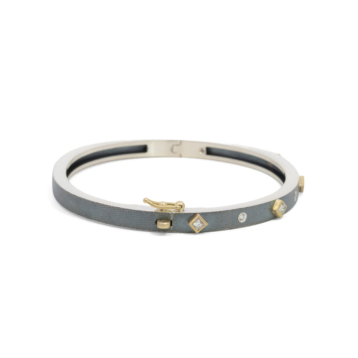 Junia 4 mm Five Princess Diamond Bracelet