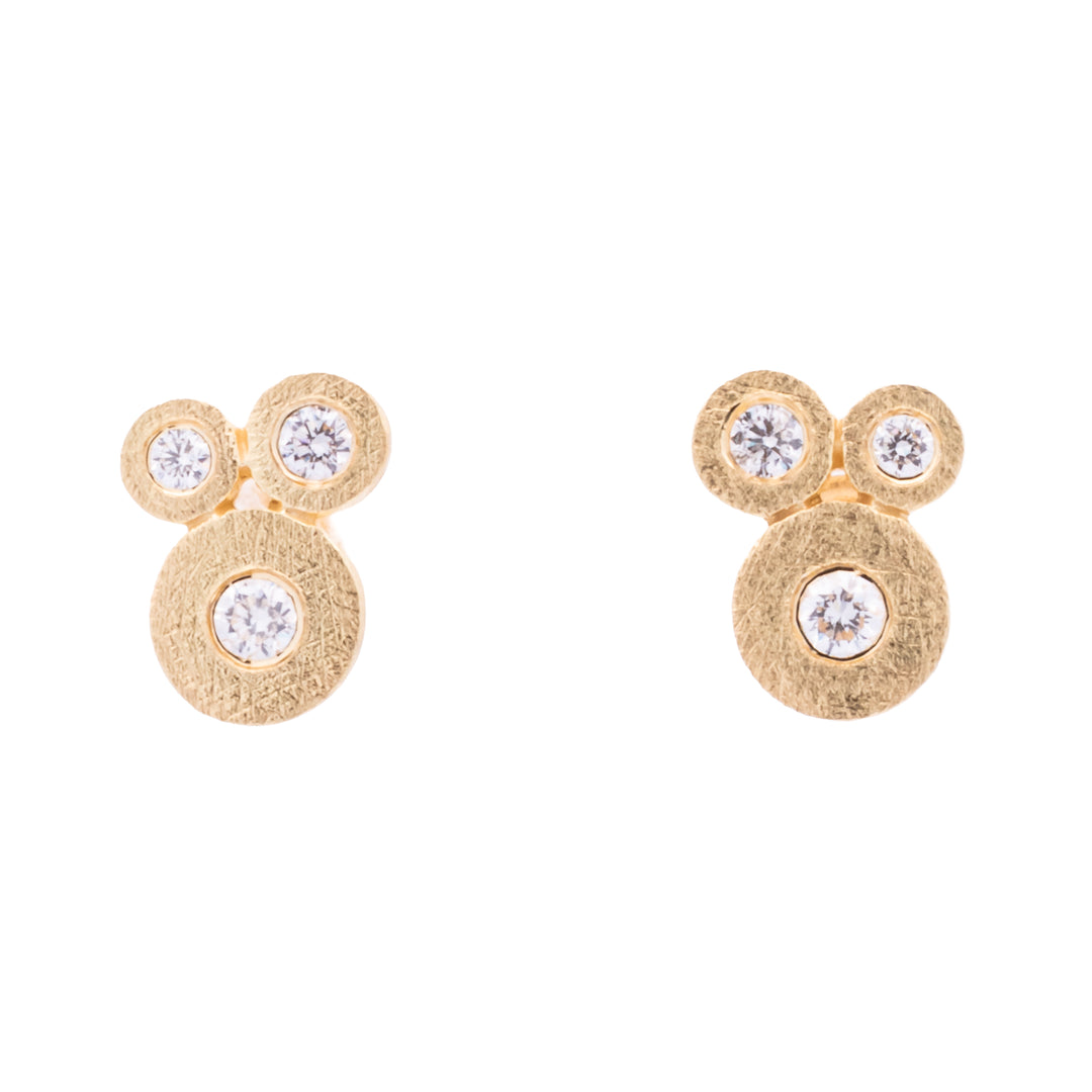Trunk Show Sophia Diamond Trio Post Earrings