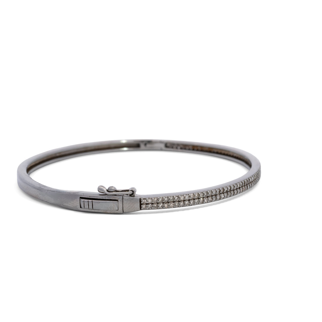 Double Row Pavé Diamond Bracelet