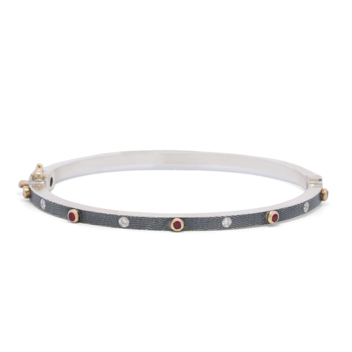 Trunk Show 2.5 mm Junia Ruby & Diamond Bracelet