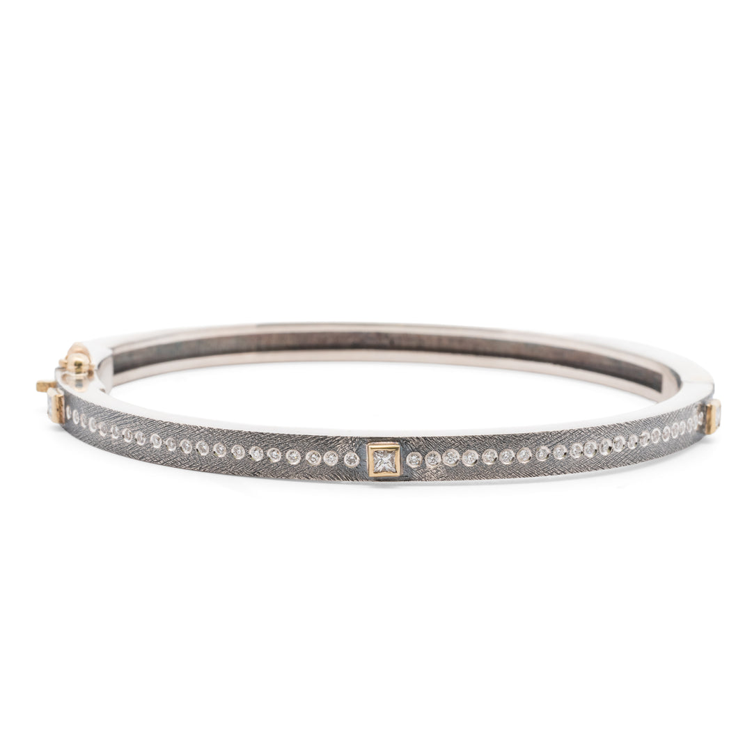 Trunk Show 4 mm Princess 3 Bezel Diamond Bracelet