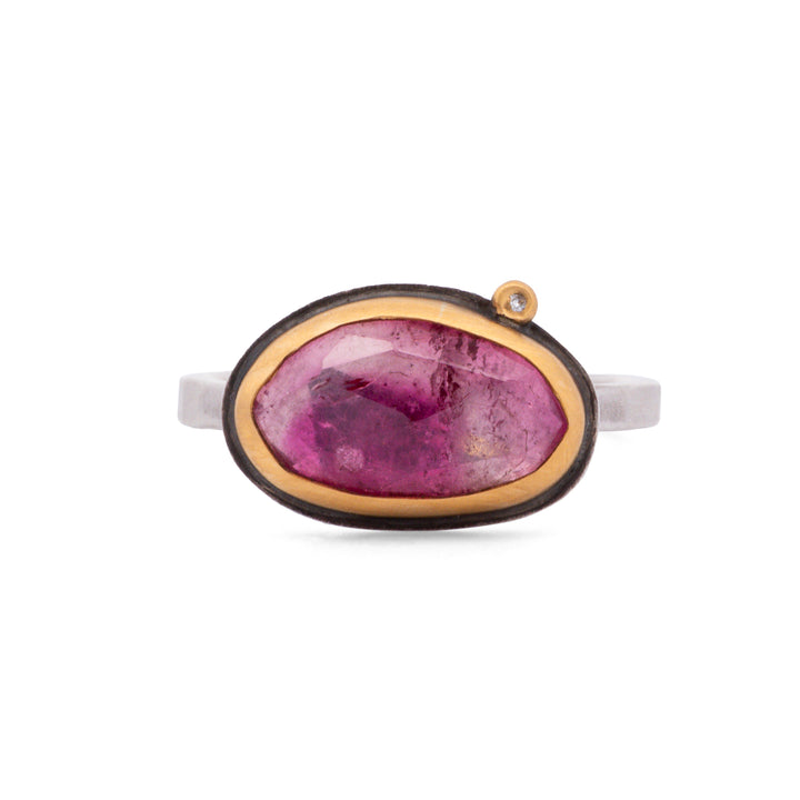Ombre Pink Tourmaline Ring