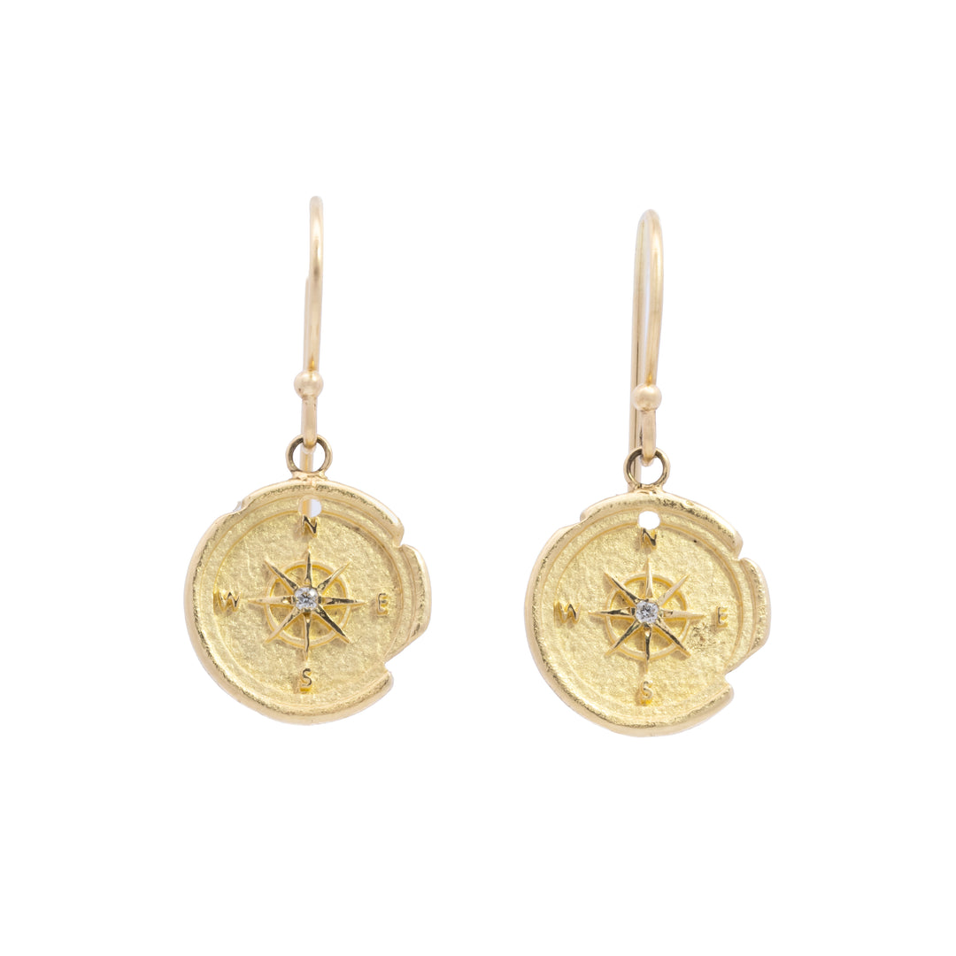 The Small Compass Artifact Earrings
