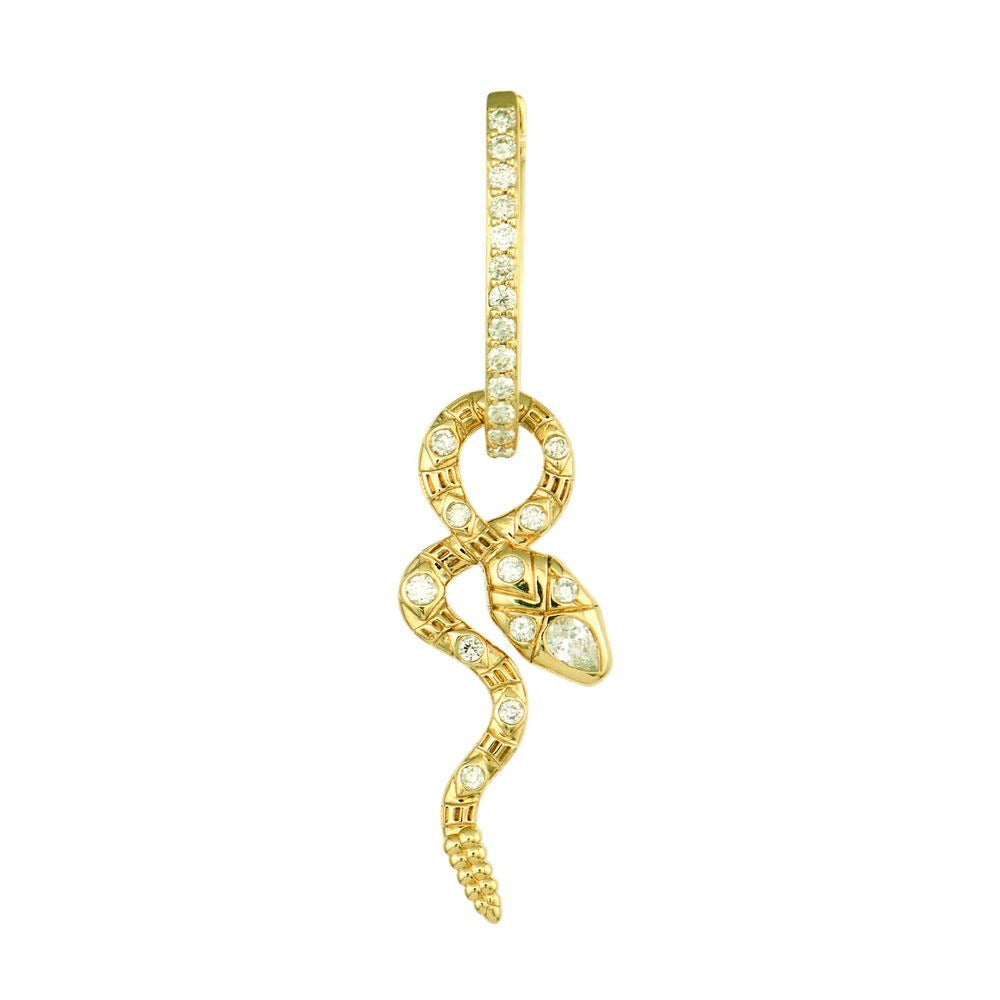 Double Sided Coiled Snake Charm
