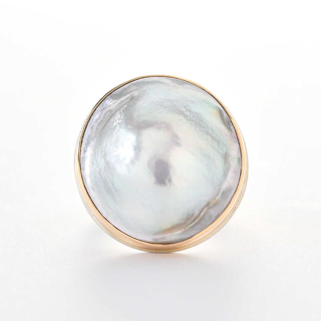 Tahitian Mabe Pearl Ring