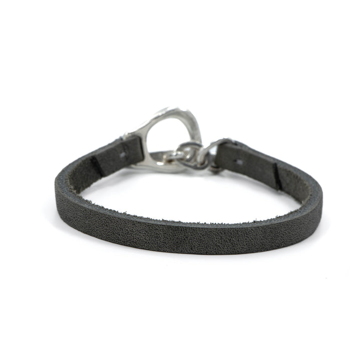 CC Rider Slate Grey Leather Bracelet