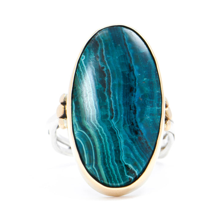 Oval Chrysocolla Ring