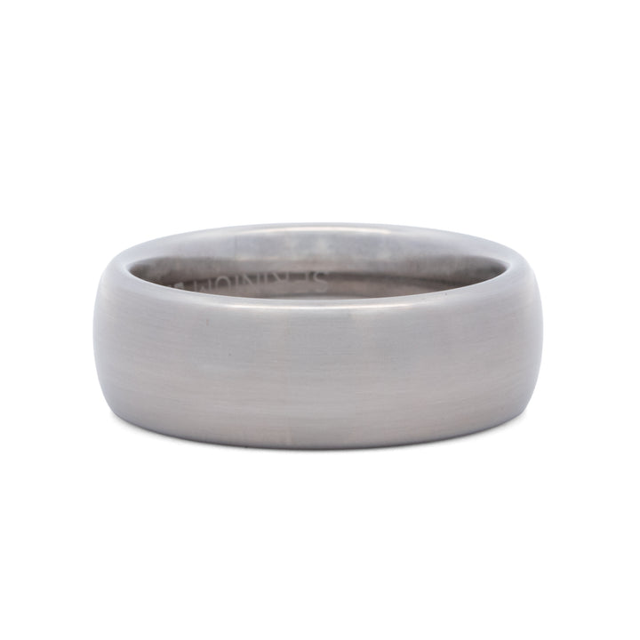 8 mm Serinium Rounded Satin Finish Ring