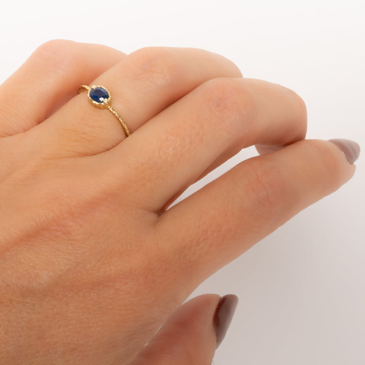 Small Oval Kyanite Ring
