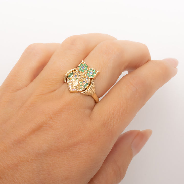 Love Owl Flip Ring