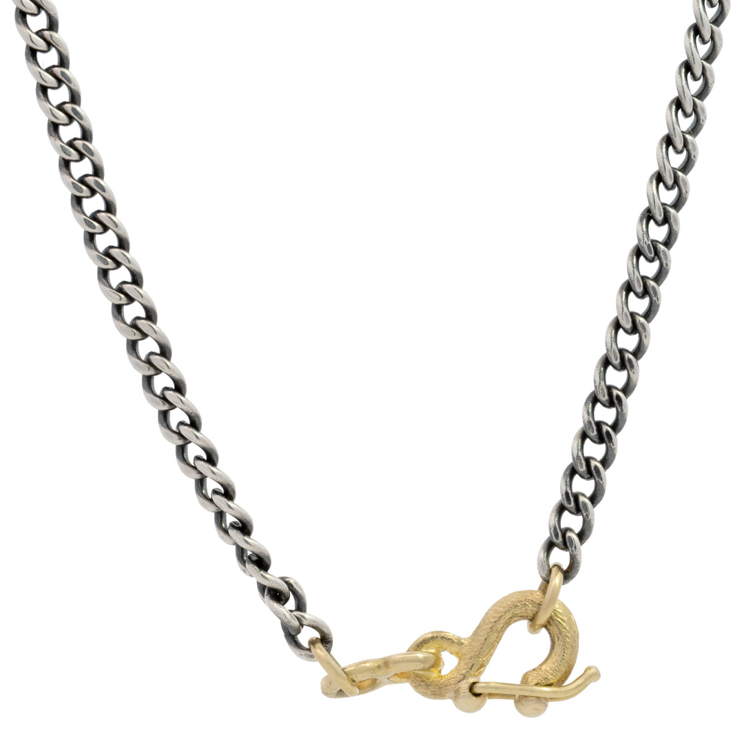 Trunk Show Curbed Link Safety Clasp Necklace