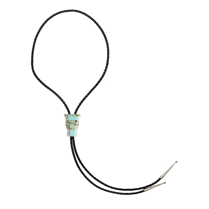 Turquoise Inlay Bolo Tie Necklace