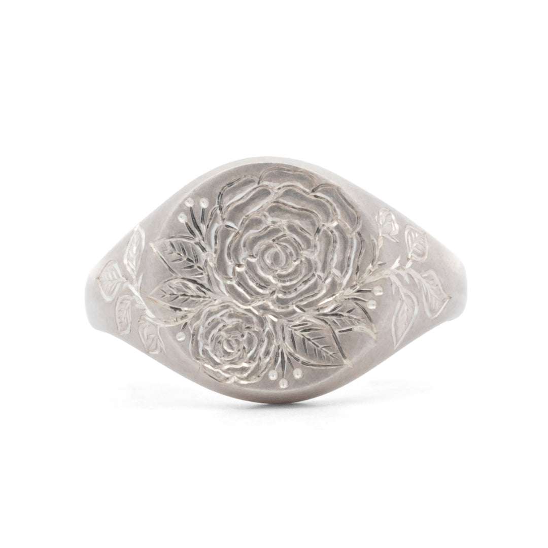 Beloved Rose Signet Ring
