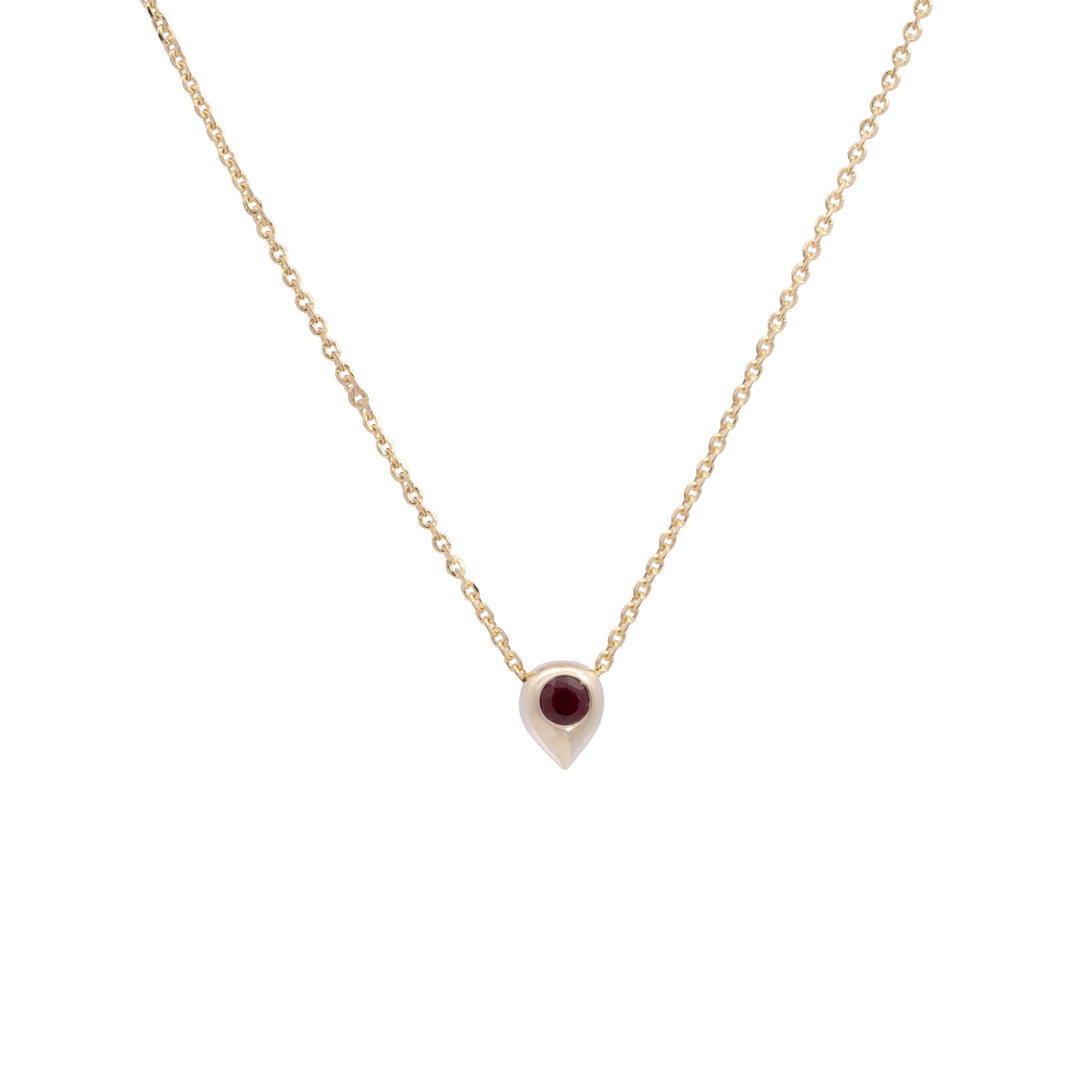 Birth Stone Teardrop Gemstone Bead